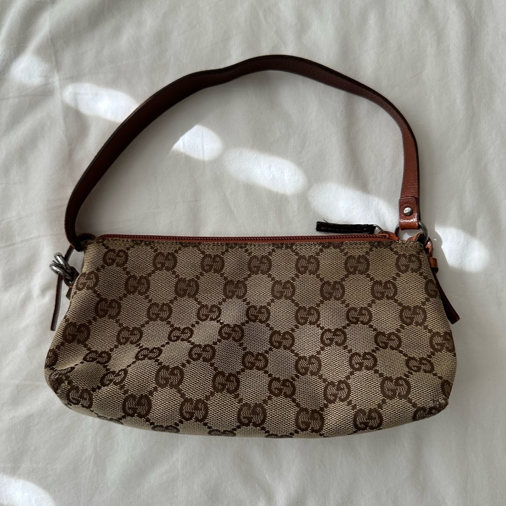 Gucci Brown Monogram Shoulder Bag